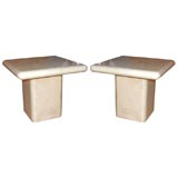 Vintage Set of two  Goatskin  Tables