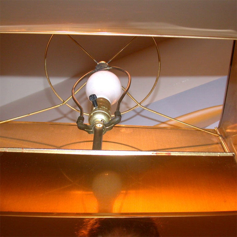 SPECTACULAR  MONUMENTAL PAIR OF BRASS LAMPS BY CURTIS JERE 1