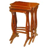 Antique Chinese Export Red Lacquered Tables