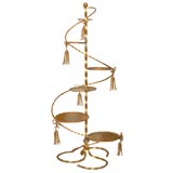 Gilt Metal Plant Stand