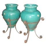 Two Large Terra Cotta Urns