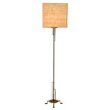 French Art Deco Iron Floor Lamp