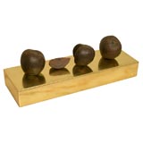 Signed Jaffe Bronze Sculpture on Brass Base