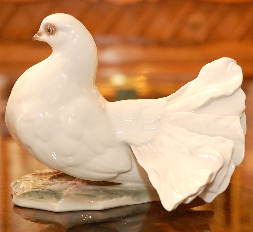 Matched pair of porcelain doves by Rosenthal 3