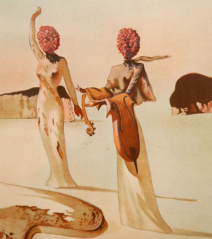 Modern Signed and Numbered Surrealist Lithograph by Salvador Dali