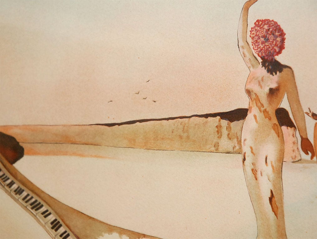 Signed and Numbered Surrealist Lithograph by Salvador Dali In Good Condition In Los Angeles, CA