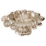 COLONIAL SILVER PUNCH BOWL