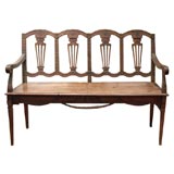Period Louis XVI Small Scale Chairback Bench