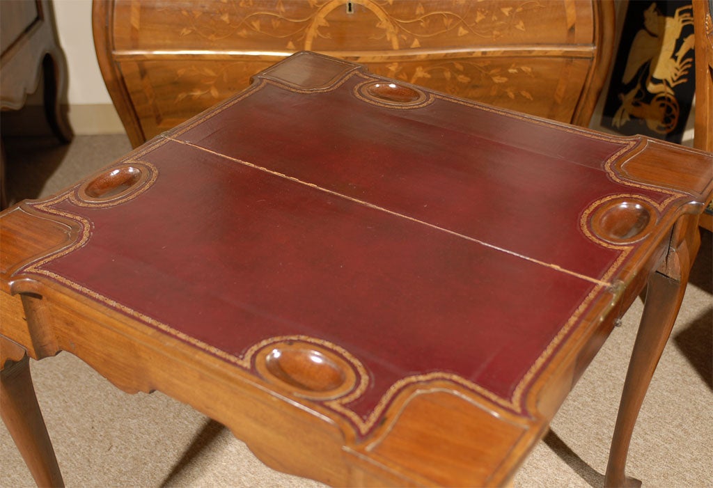 English George III  Concertina-action Game Table in Mahogany, c. 1760 1