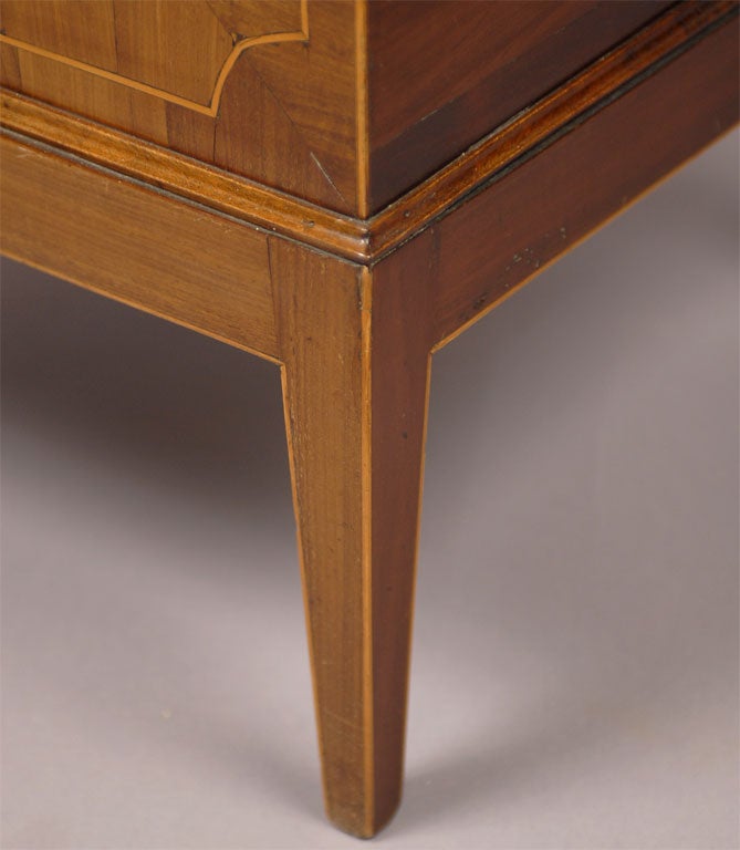 19th Century Late George III Inlaid Mahogany Cellarette on stand, c. 1800