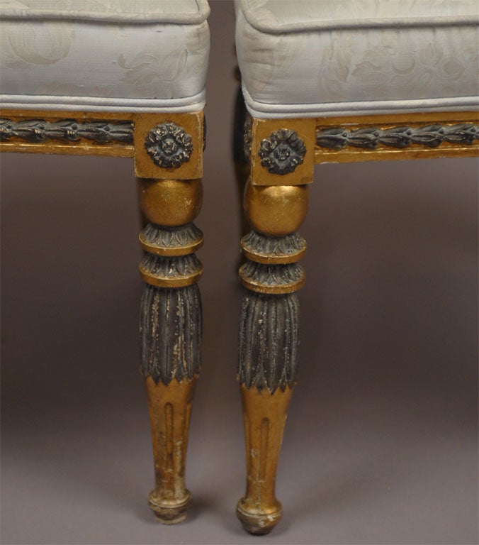 Pair of Neoclassical Style Side Chairs,  Versace Collection 1