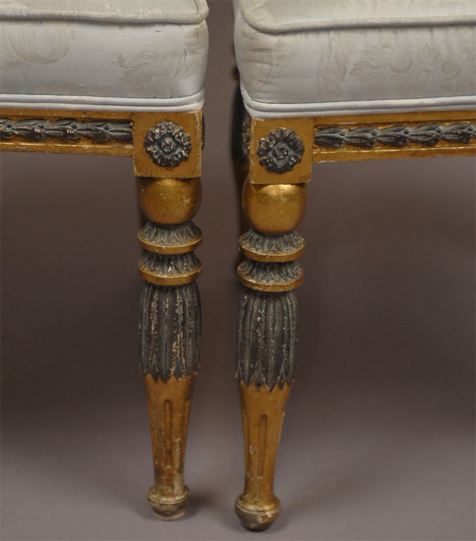 Pair of Neoclassical Style Side Chairs,  Versace Collection 1