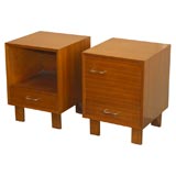 Pair George Nelson Wave Pull Side Tables