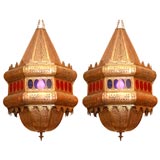 Pair of Large Moroccan Lanterns