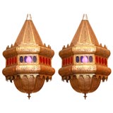 Pair of Large Moroccan Lanterns