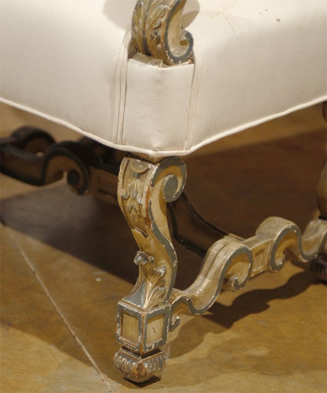 Painted Italian Louis XIV Arm Chair 1