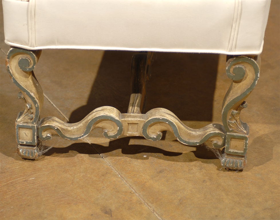 Painted Italian Louis XIV Arm Chair 4