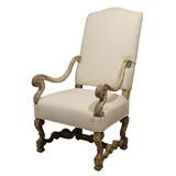 Painted Italian Louis XIV Arm Chair