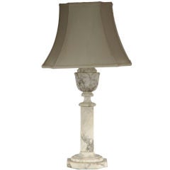 19th Century Marble Column Lamp 3