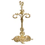19th Century Brass Fire Tool Stand