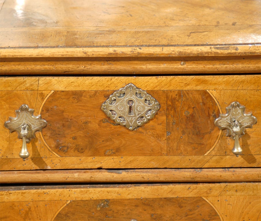 18th Century and Earlier William & Mary Inlaid Chest in Walnut & Yew-wood, c. 1710