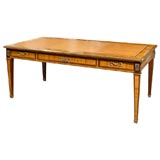 Fine French Bureau Plat in Tulipwood & Purple-Heart, c. 1840