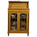 Russian Neoclassical Cabinet in Burled Karelian Birch, c. 1840