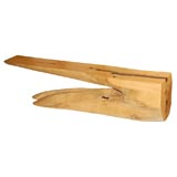 Abstract Wood Bench
