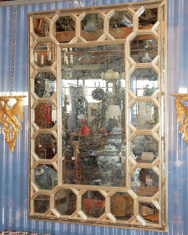 Vinicius Goldleaf Faceted Mirror