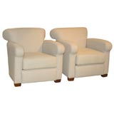 Pair of Pascaud Club Chairs