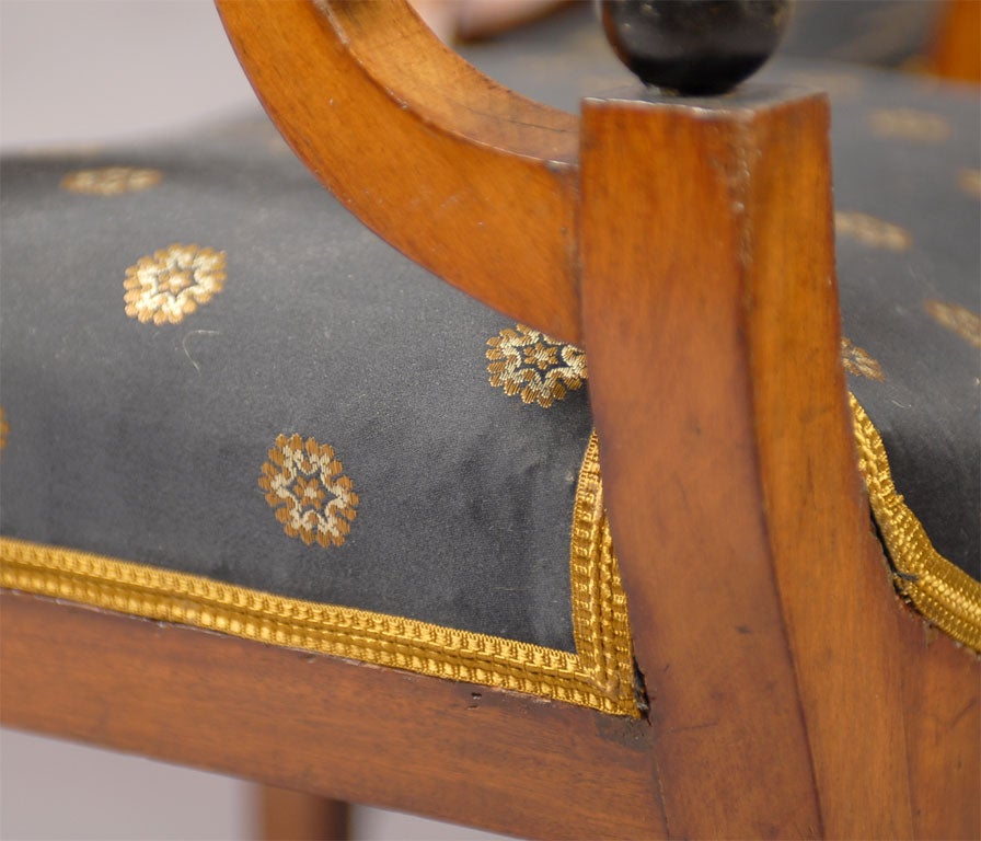 Pair of Biedermeier Stools in Mahogany, c. 1820 3