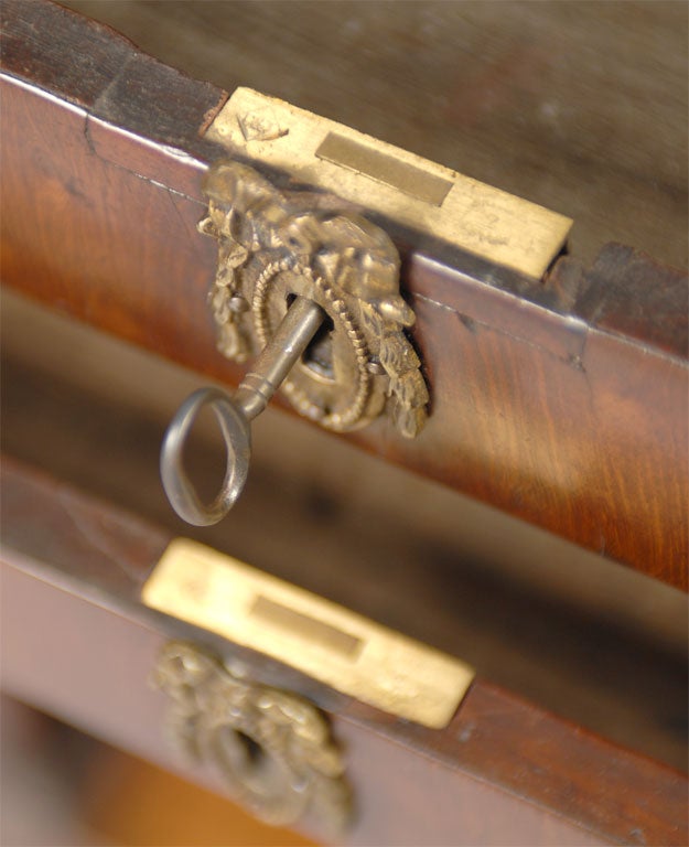 French Chiffonniere in Walnut with Marble Top, circa 1820 For Sale 2