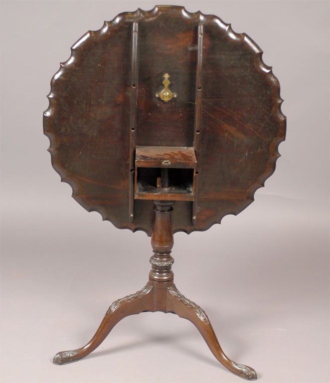 George III Period Mahogany Tilt-Top Dessert Table, circa 1780 For Sale 1