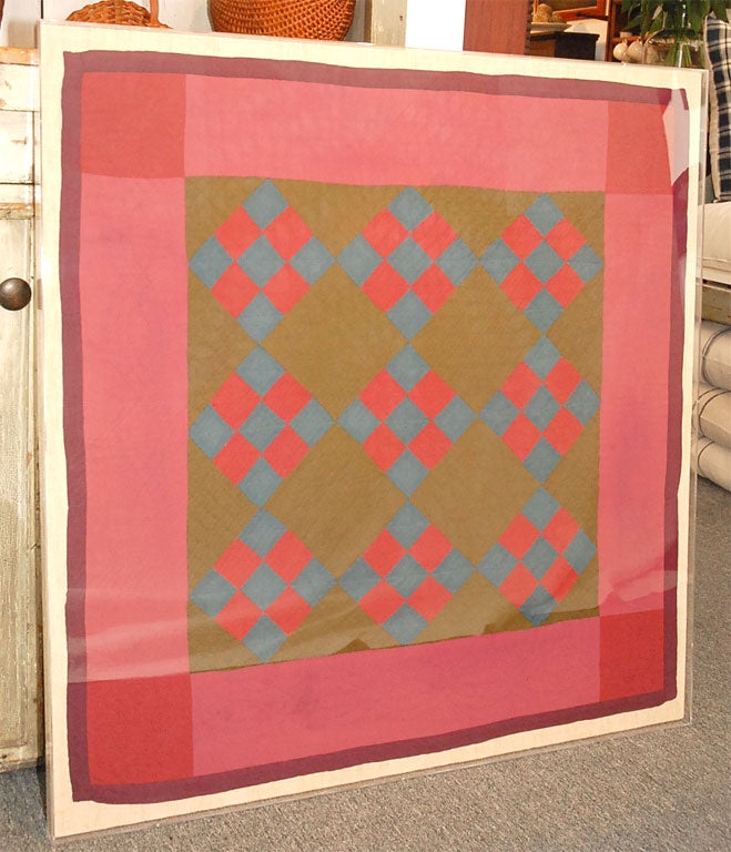 AMISH LANCASTER COUNTY WOOL CRIB QUILT