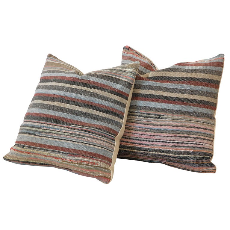 RAG RUG PILLOWS at 1stDibs