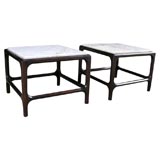 Pair of Marble Top  End Tables