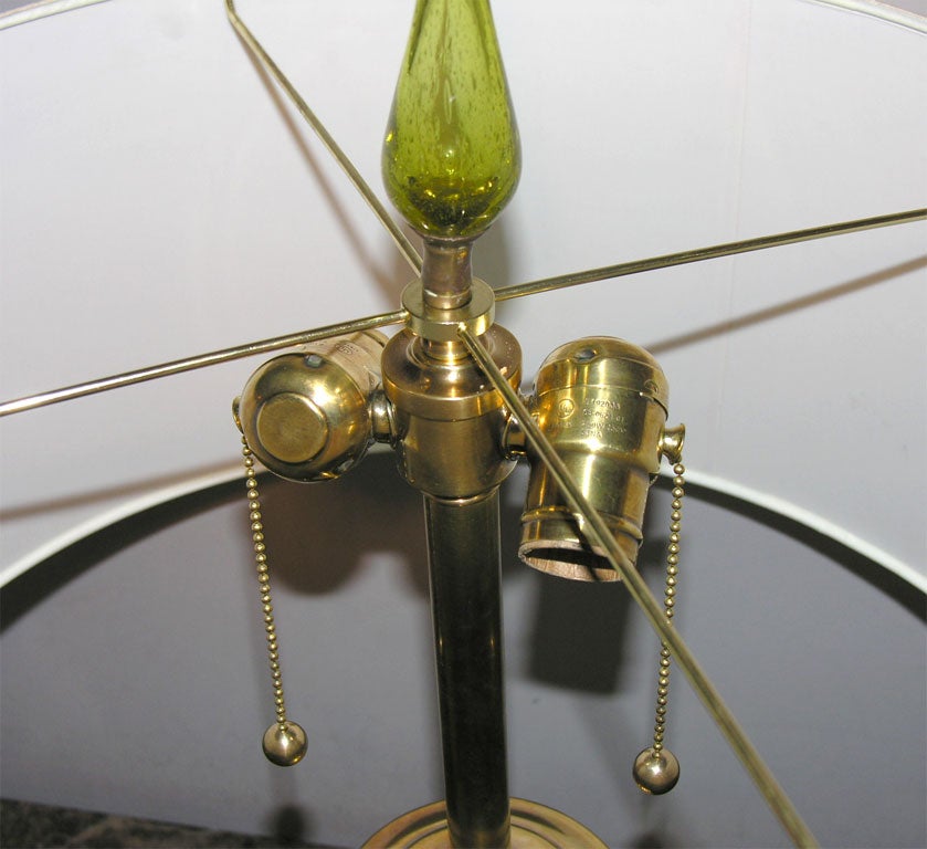 Pair of Modernist Art Glass Table Lamps by Blenko 3