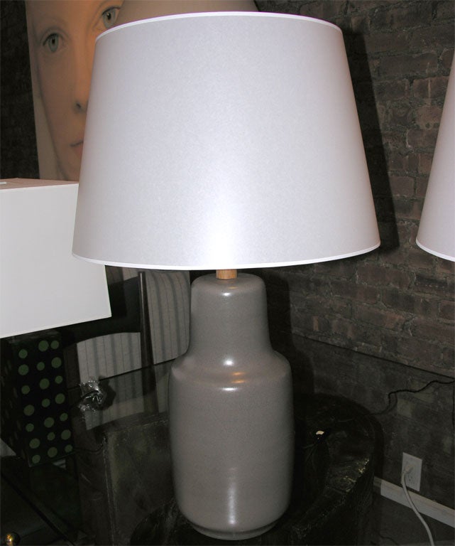 Pair Of Martz Studio Pottery Lamps