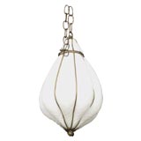 White Murano Glass Lantern
