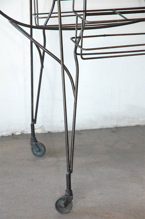 Iron Frederic Weinberg iron horse bar  cart.