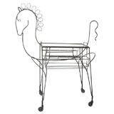 Frederic Weinberg iron horse bar  cart.