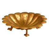 Hammered Centerpiece with Dolphin Detail