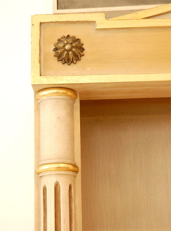 22k Gold Signed Maison Jansen Bookcase with 22K Gold Accents