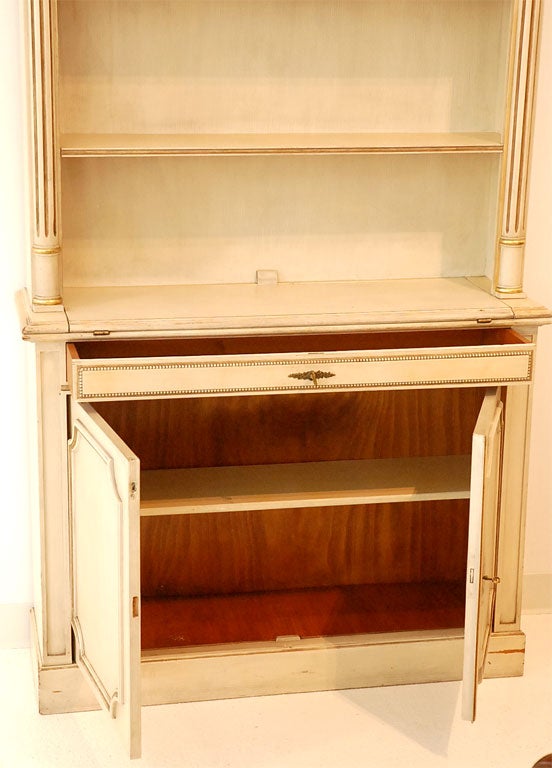 Signed Maison Jansen Bookcase with 22K Gold Accents 2