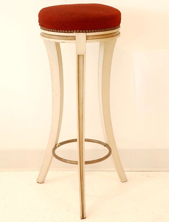 A Marble-Topped Bar and Stools by Maison Jansen 4