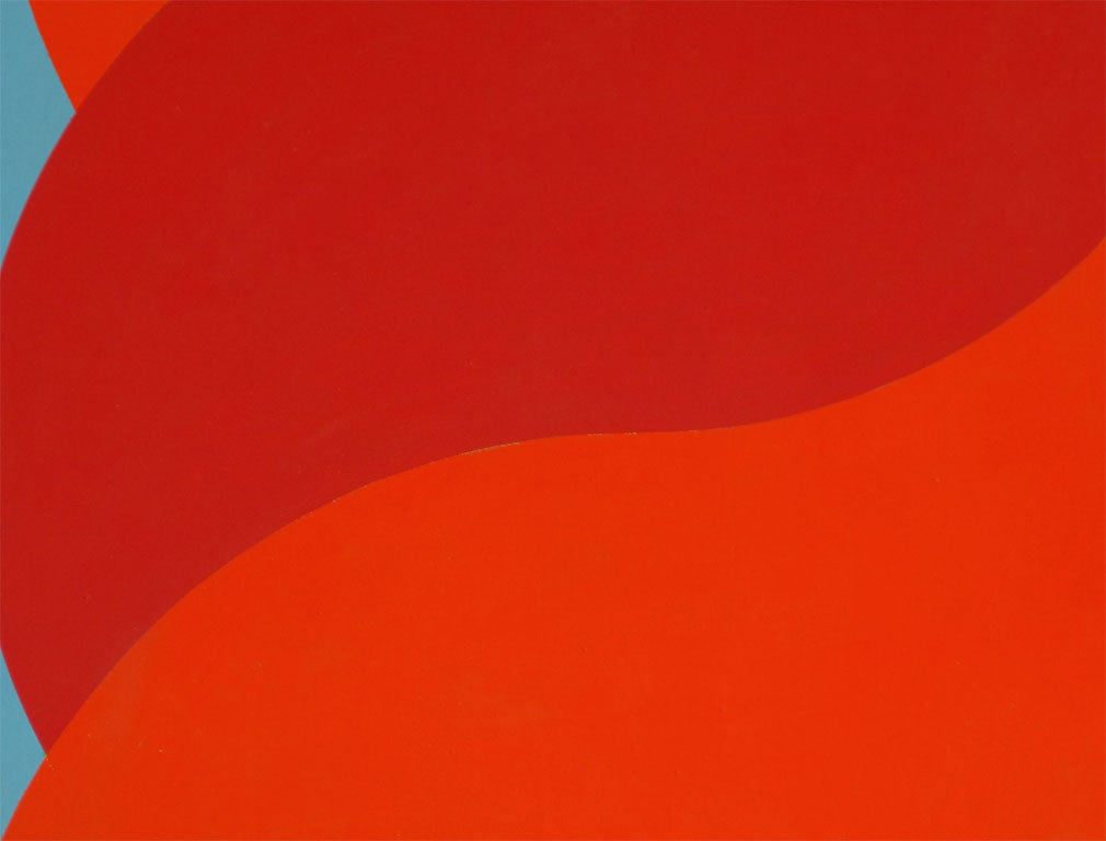 Mid-20th Century Clark Murray Hard Edge Painting