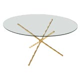 Faux Bamboo Cocktail Table Vintage Faux Bamboo Cocktail Table