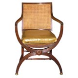 English Regency Period Mahogany Curule Chair