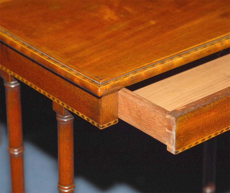 Regency Style  Inlaid Side Table For Sale 1