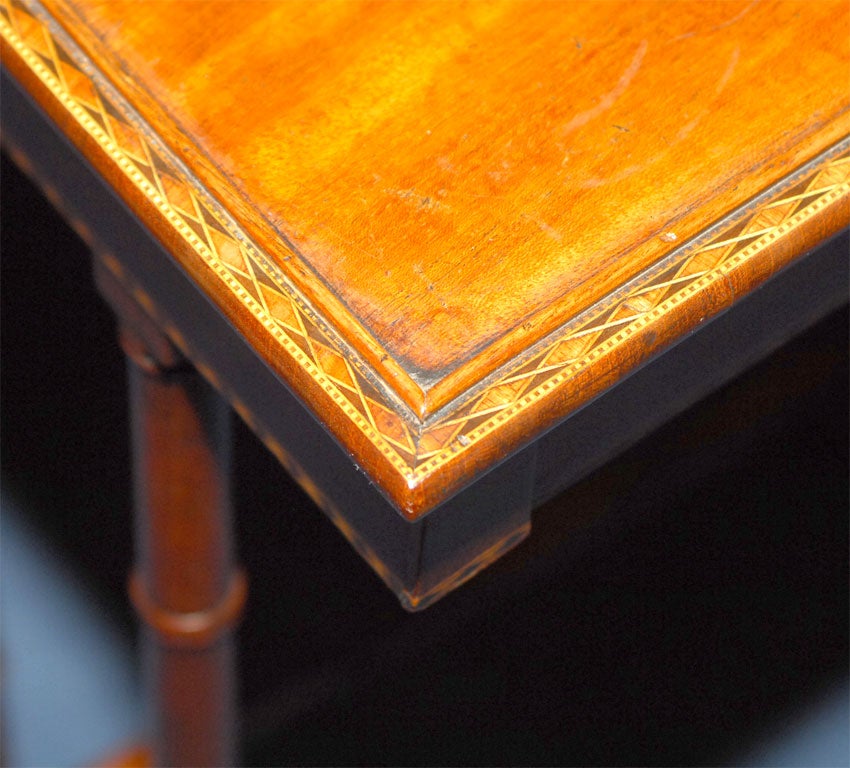 Regency Style  Inlaid Side Table For Sale 2